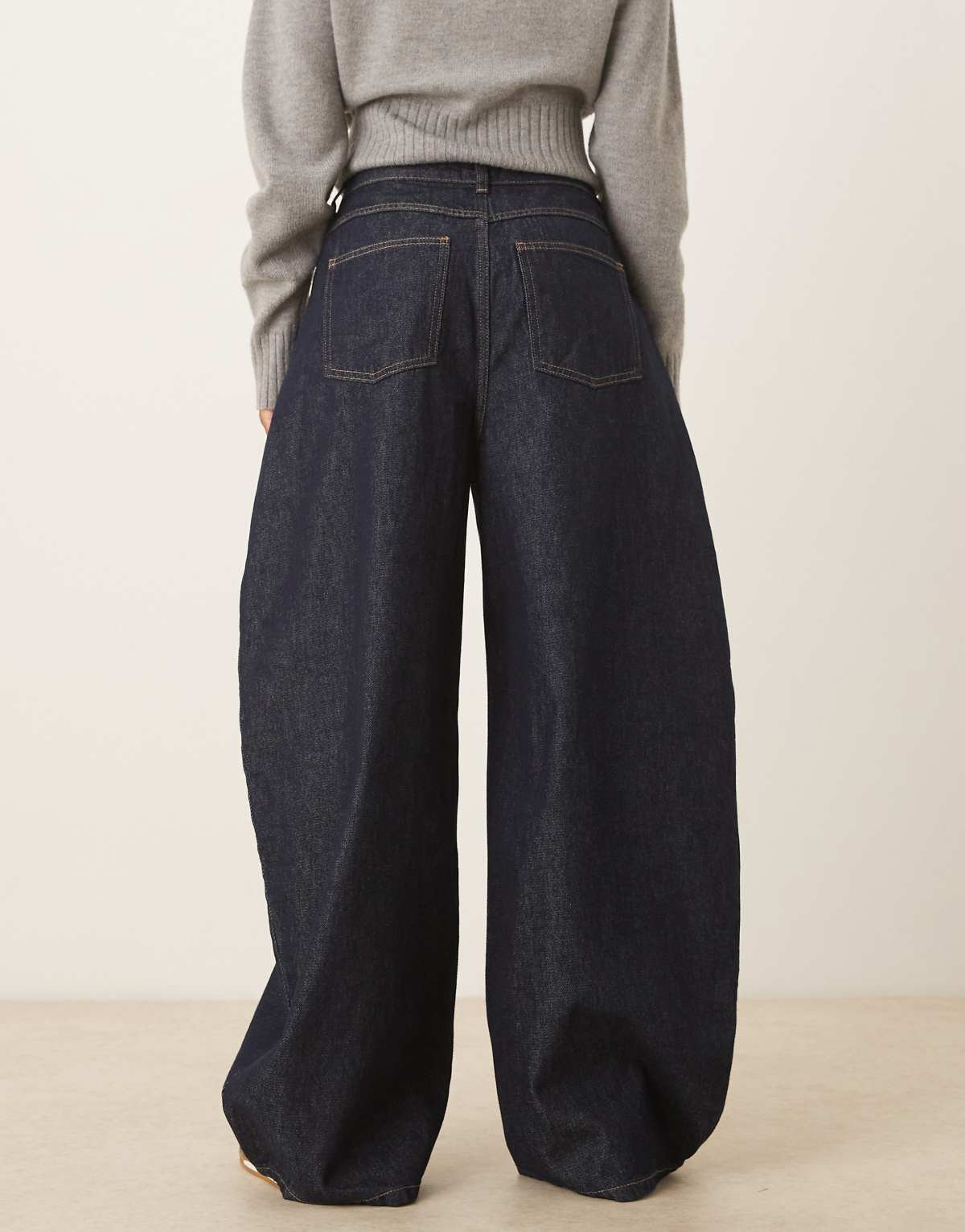 Jean bouffant oversize Brut Indigo