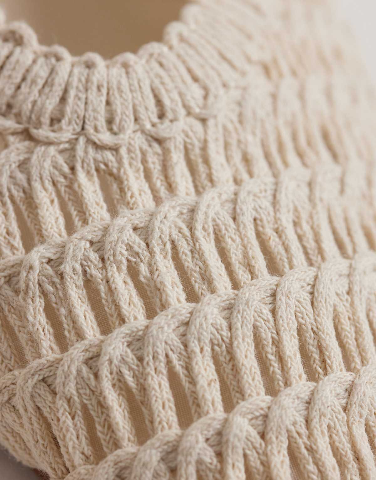 Leah Ballerines style babies en maille au crochet Crème
