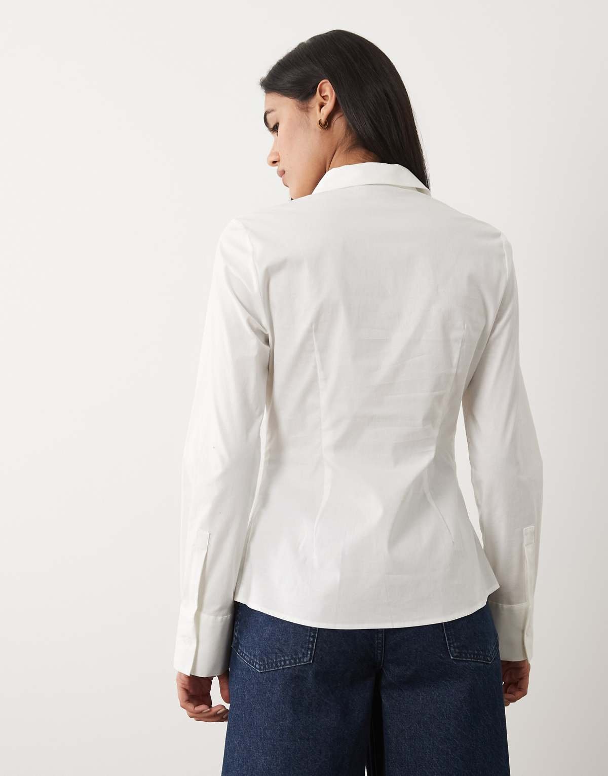 Chemise ajustée Blanc
