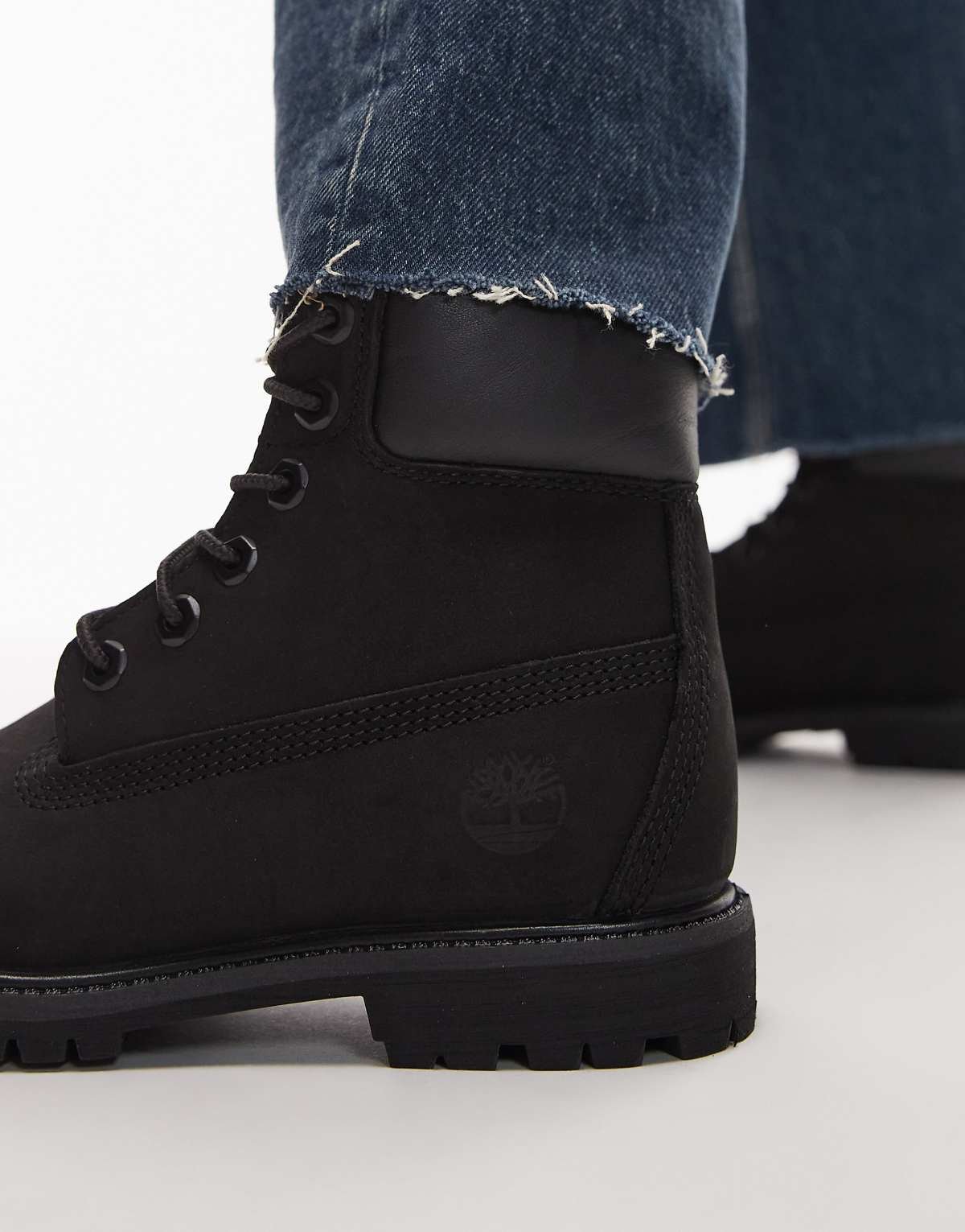 Bottes 6 pouces en nubuck de qualité supérieure Noir
