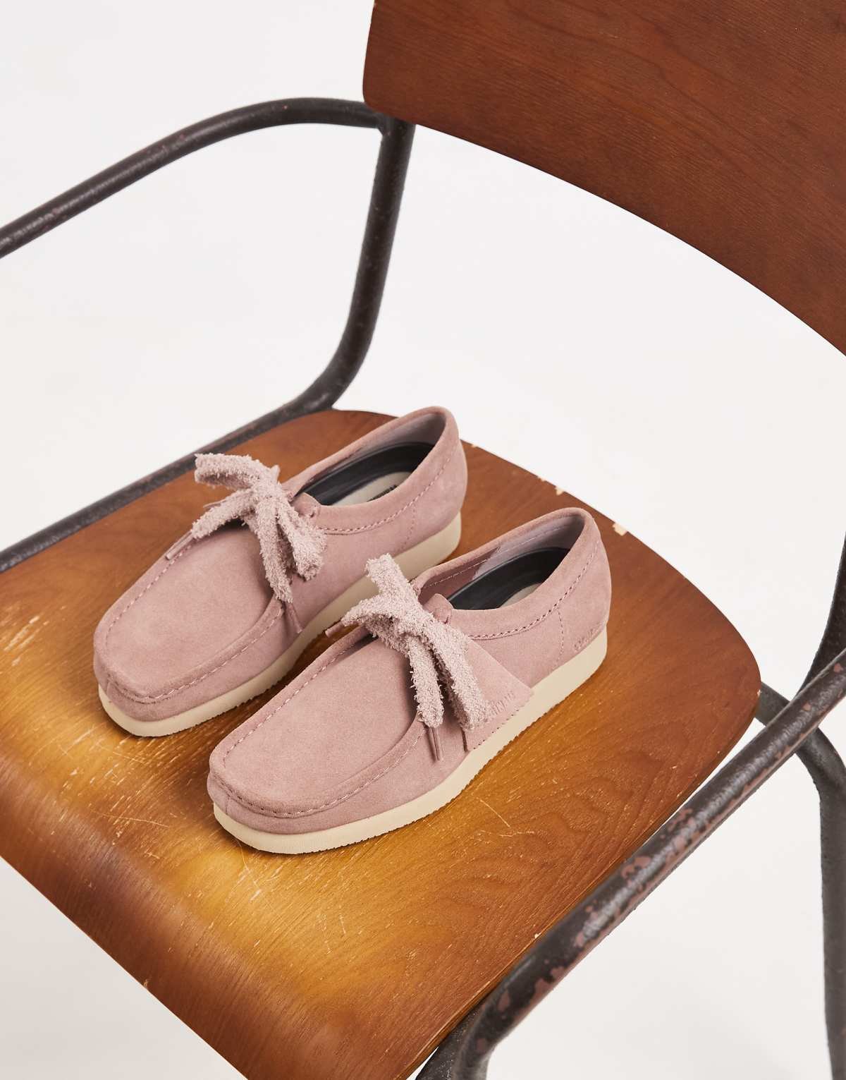 Wallabee Lite Chaussures en daim Vieux rose