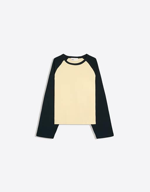 Pull à col rond et manches raglan