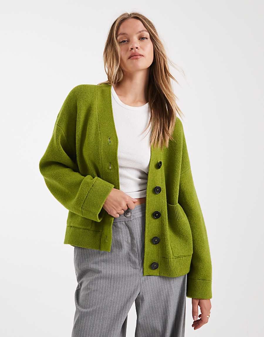 Gilet boyfriend boutonné à poches