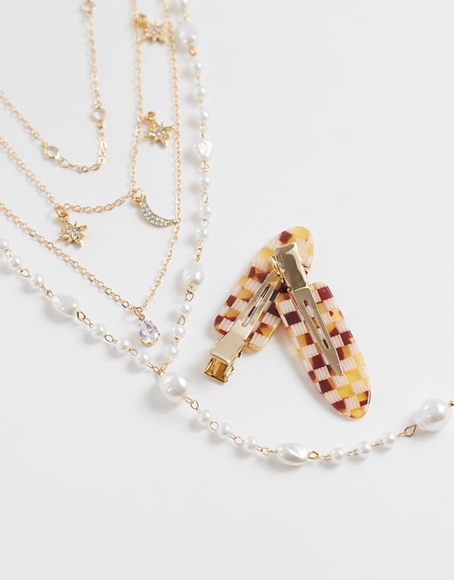 Collier chaîne multi-rangs
