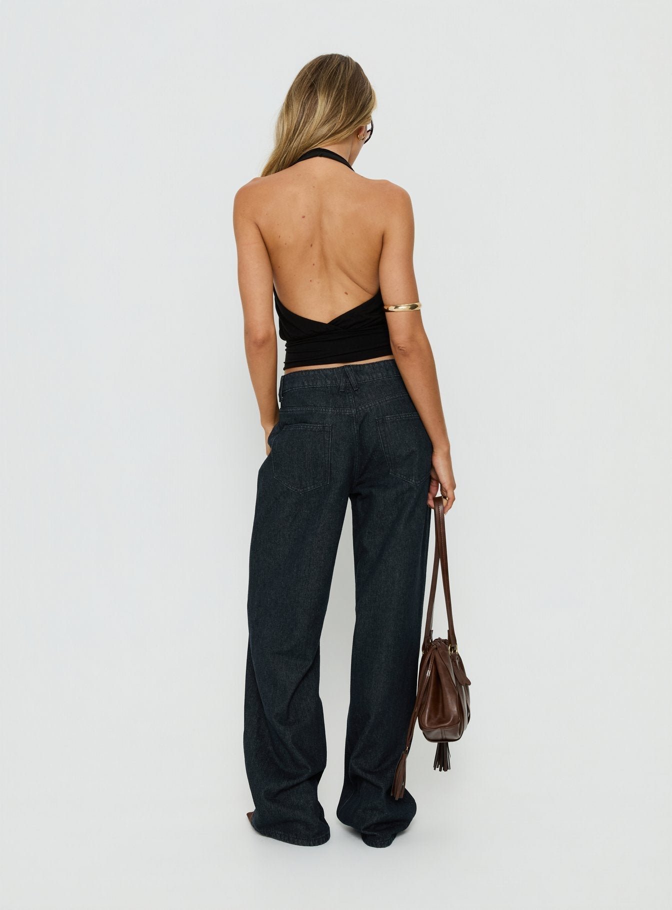 Penny Mid Rise Straight Leg Jeans Raw Denim