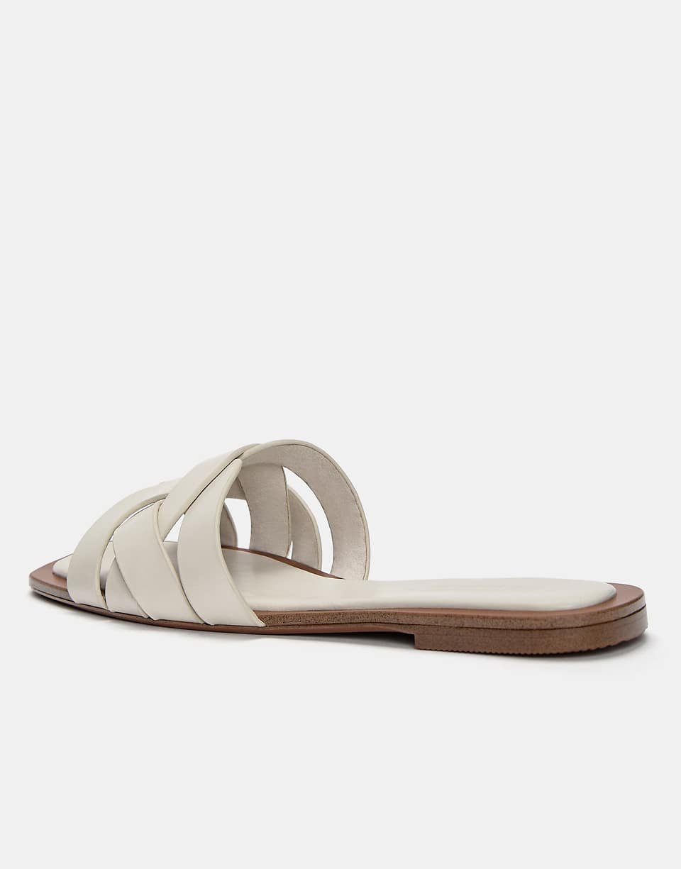 Sandales plates b brides mkhalfin - Écru