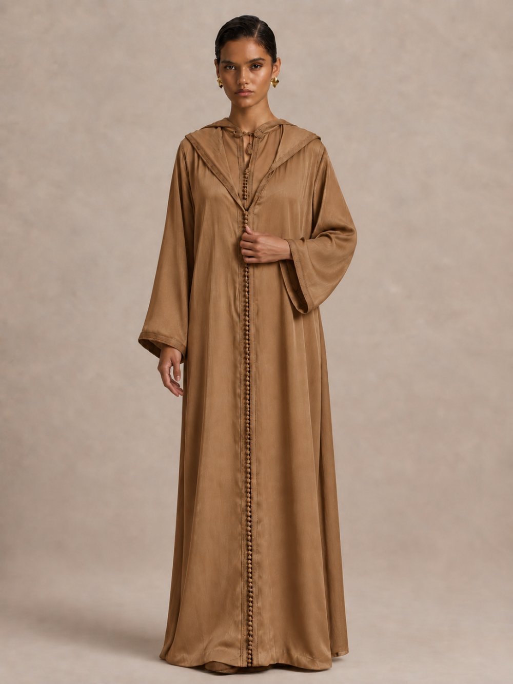 Djellaba ample à manches larges et pantalon