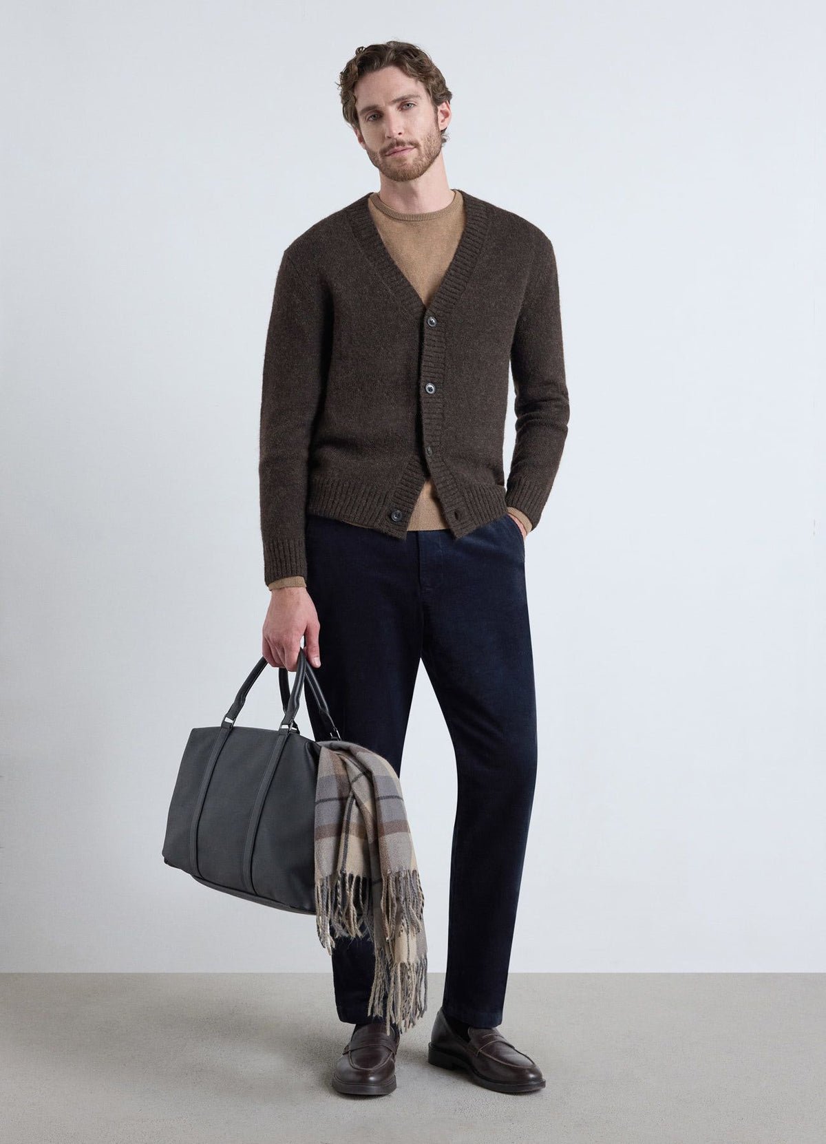 Straight drawstring trousers