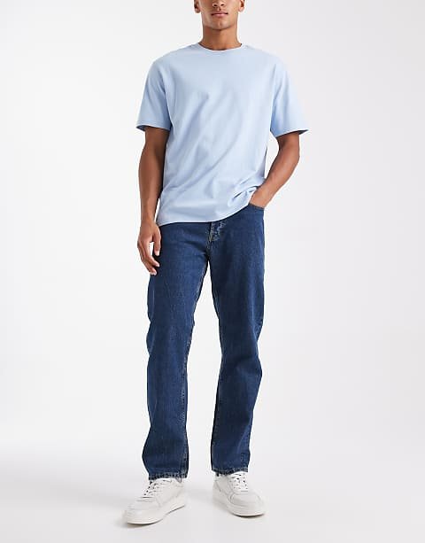 Chris - Jean droit Bleu foncé