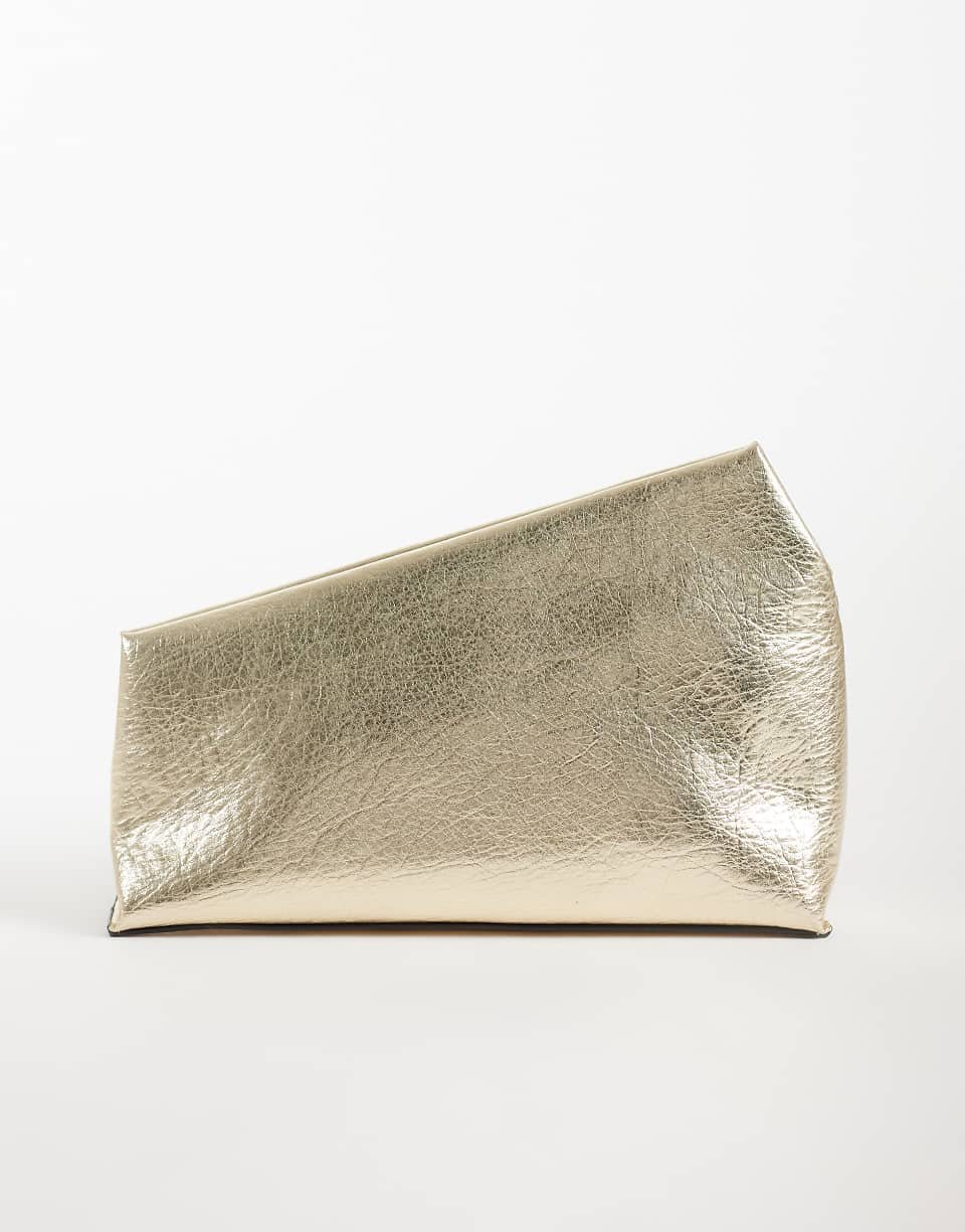 Pochette asymétrique métallisée, lon dhbi
