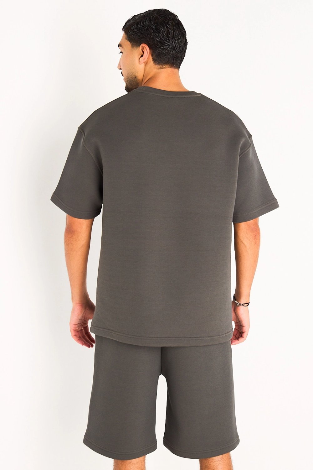 Ensemble t-shirt w short uni anthracite