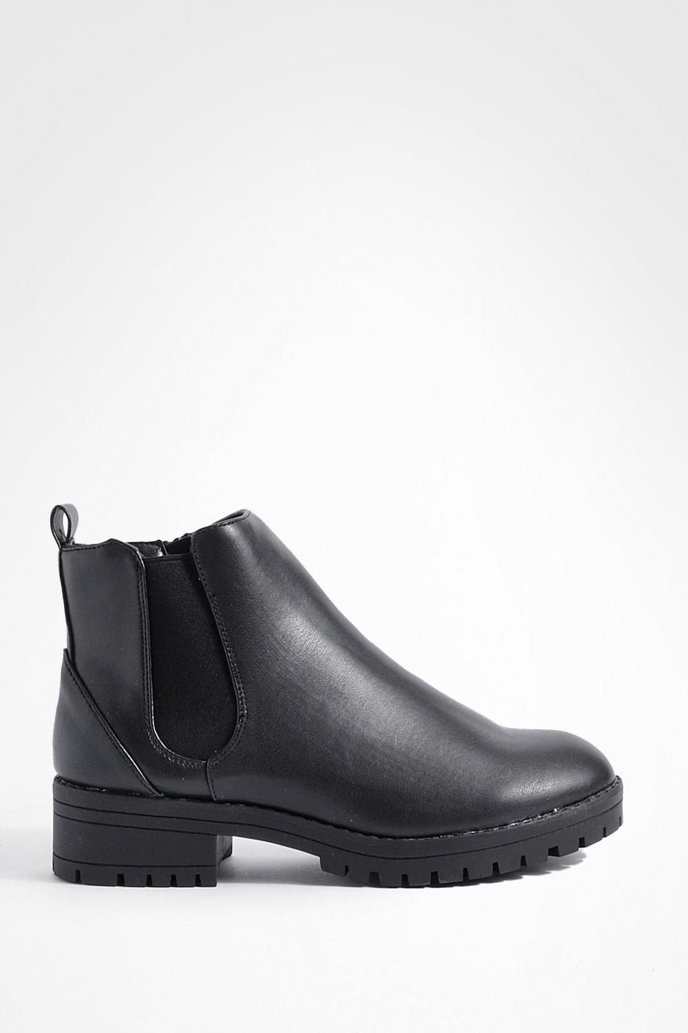 Black Chelsea boots - Wide fit