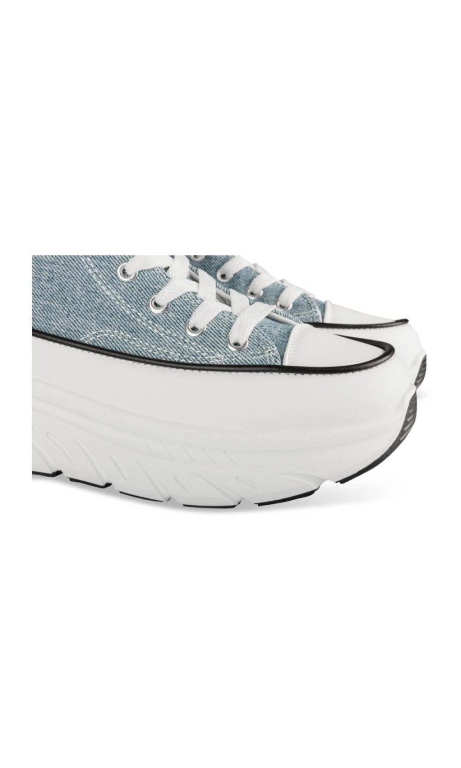 Blue high-tops with chunky sole