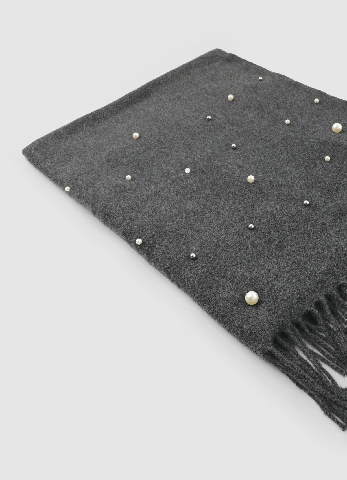 Écharpe b perles w franges