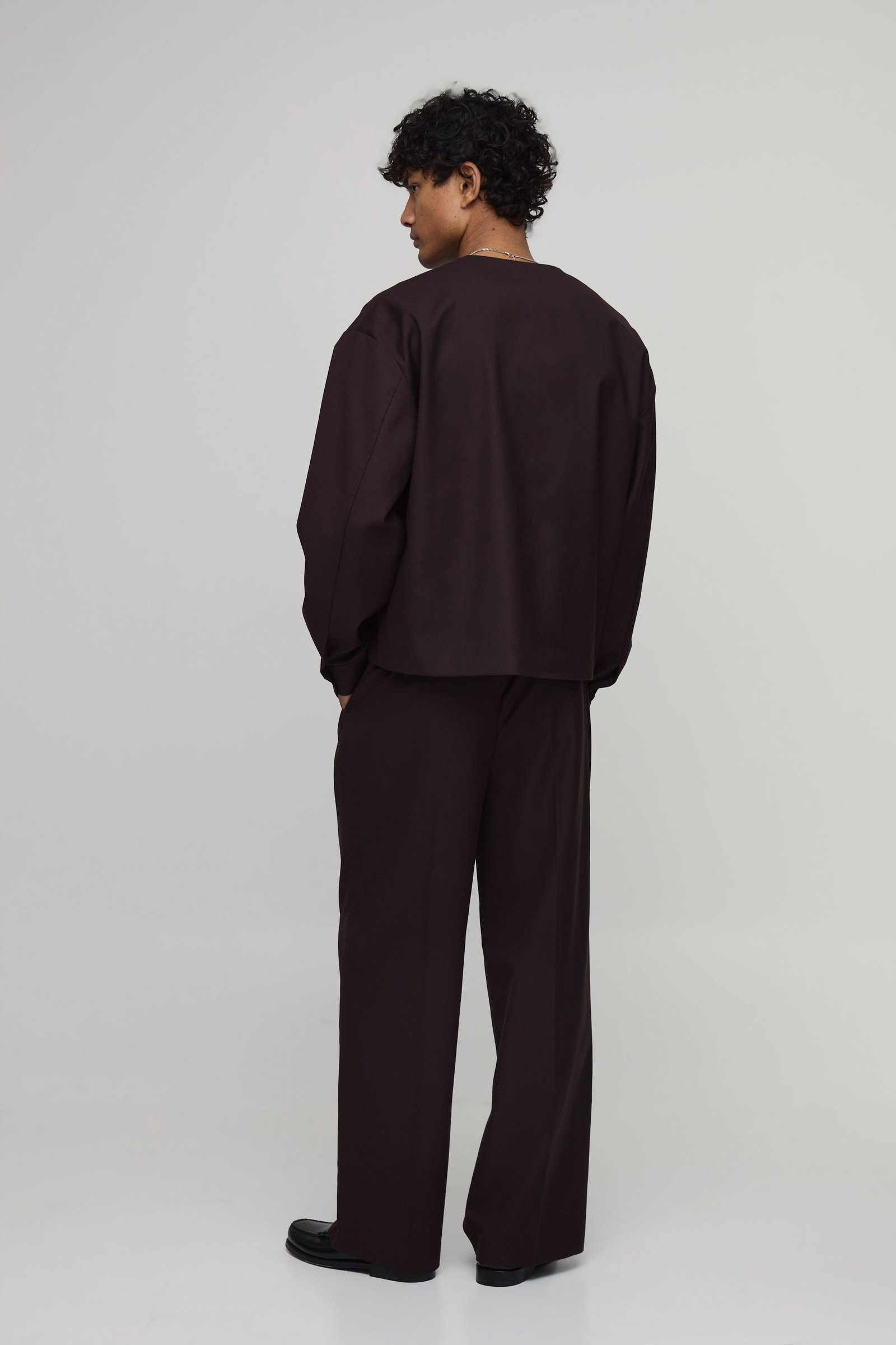 Blazer Ample Col V Sans Col