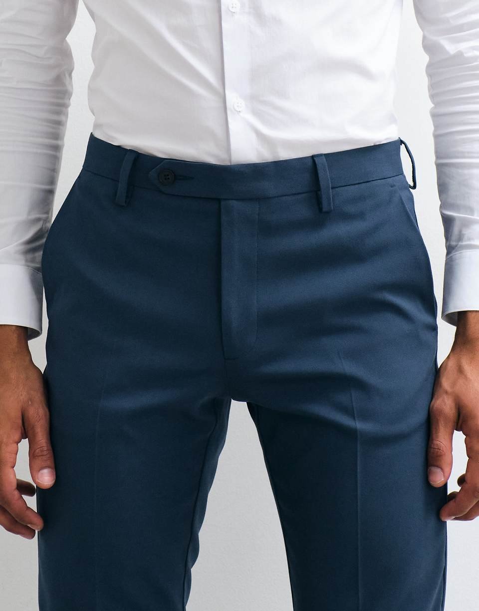 Slim suit trousers in navy