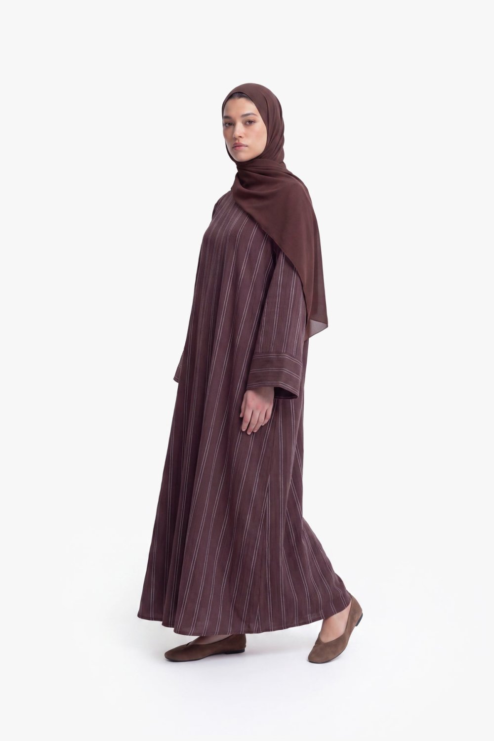 Abaya kimono coton mkhtta - 9ehwi