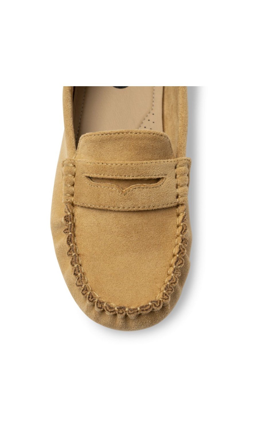 Mocassins en suédine camel