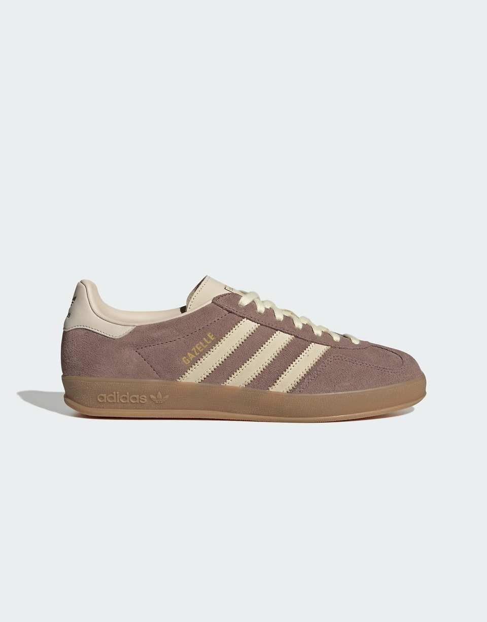 Gazelle Indoor trainers in brown and vanilla
