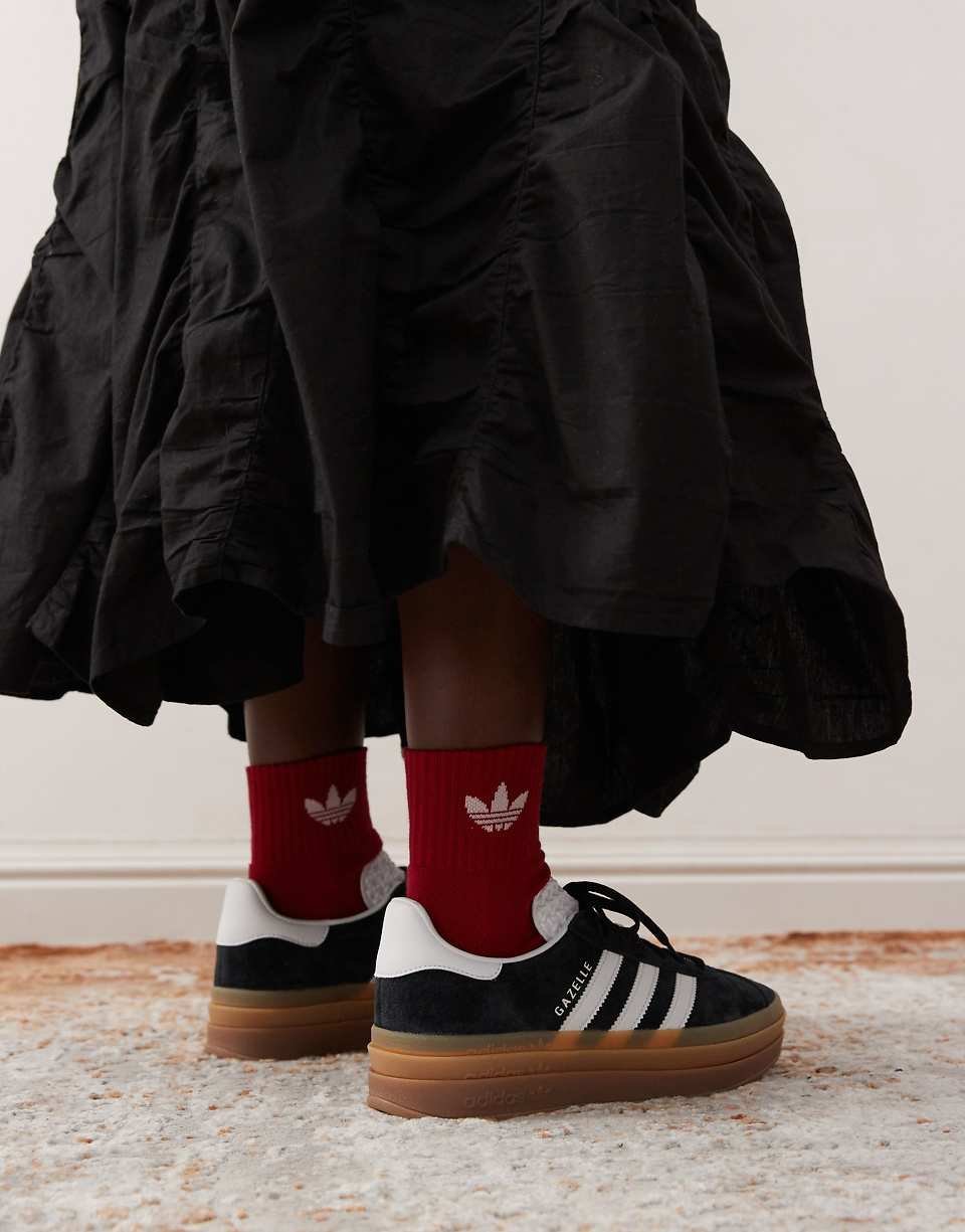 Gazelle Bold trainers in black and white