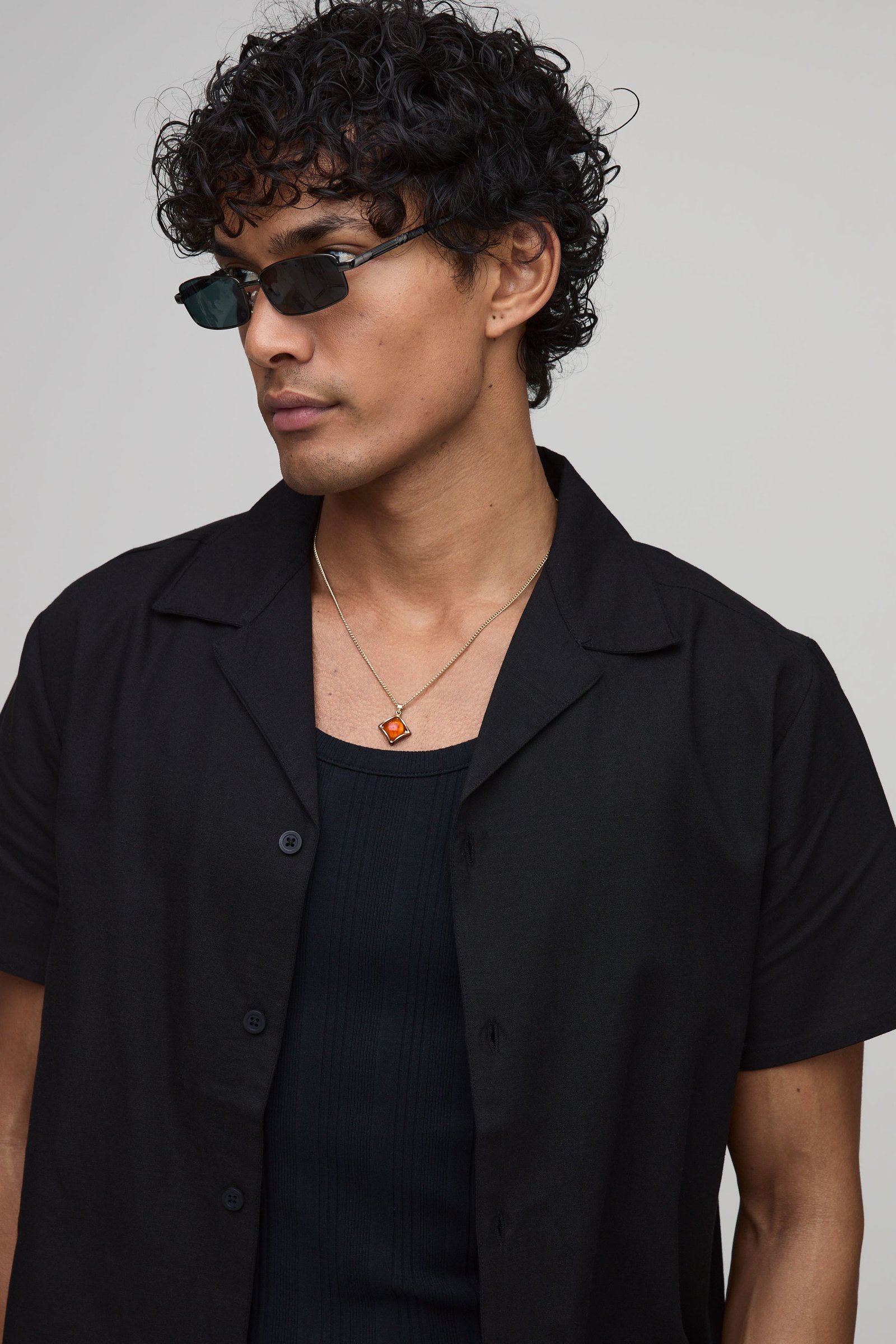 Chemise kmam 9sar mélange lin