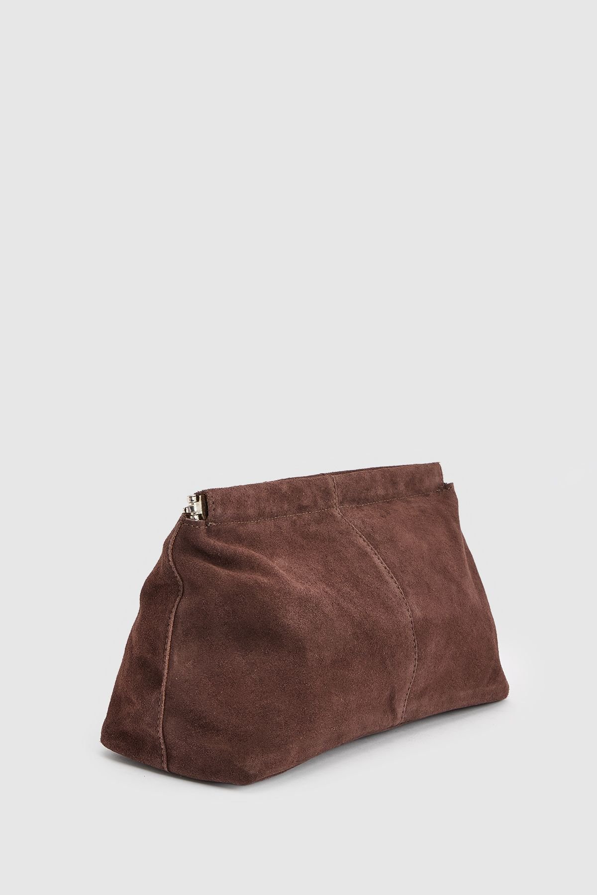 Pochette enveloppe b daim - Chocolat