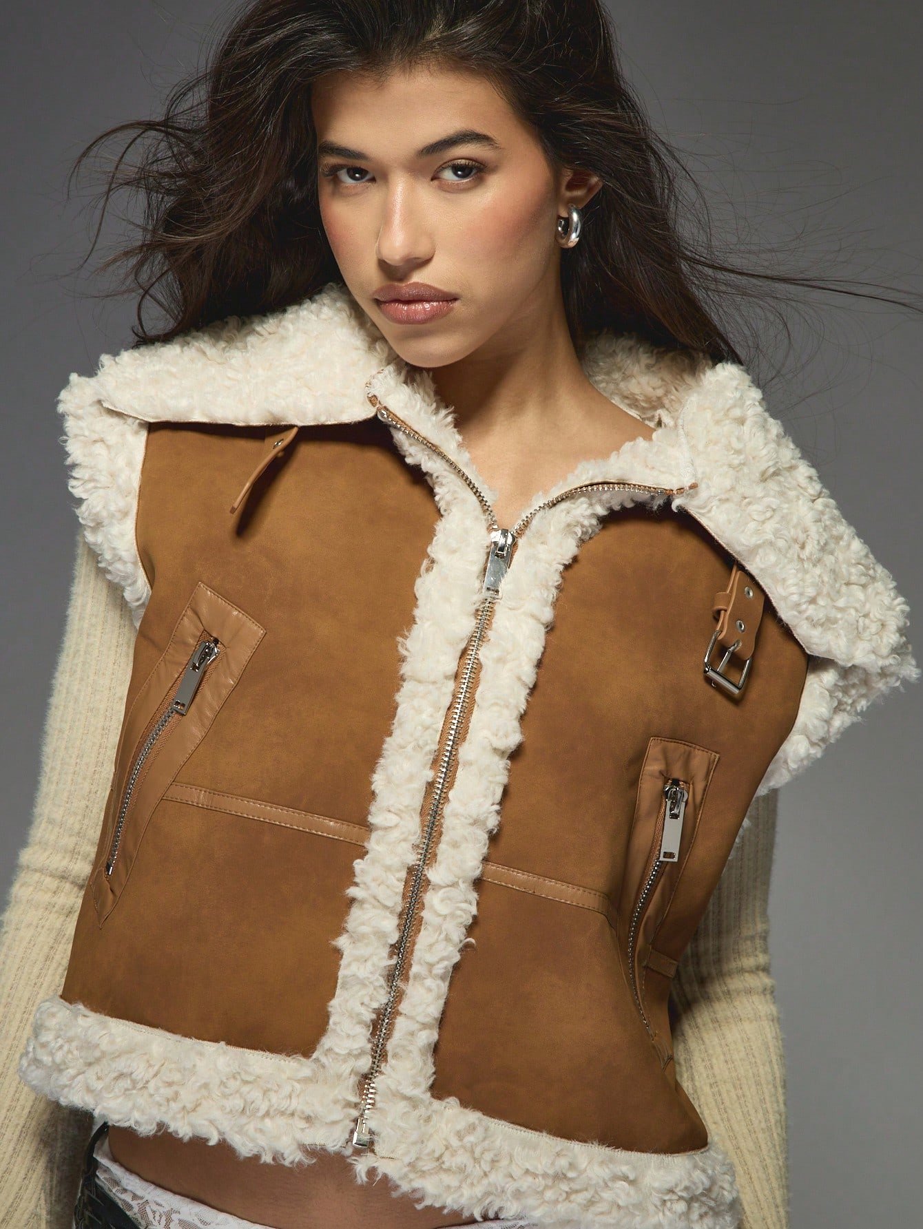 Manteau bla kmam mbettan sherpa b boucle