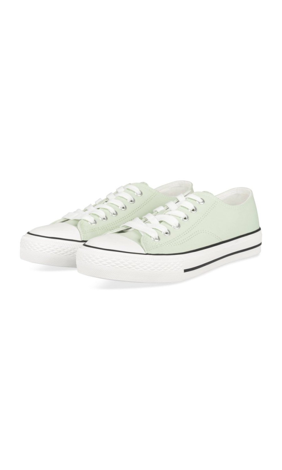 Baskets baskin b toile vert d'eau