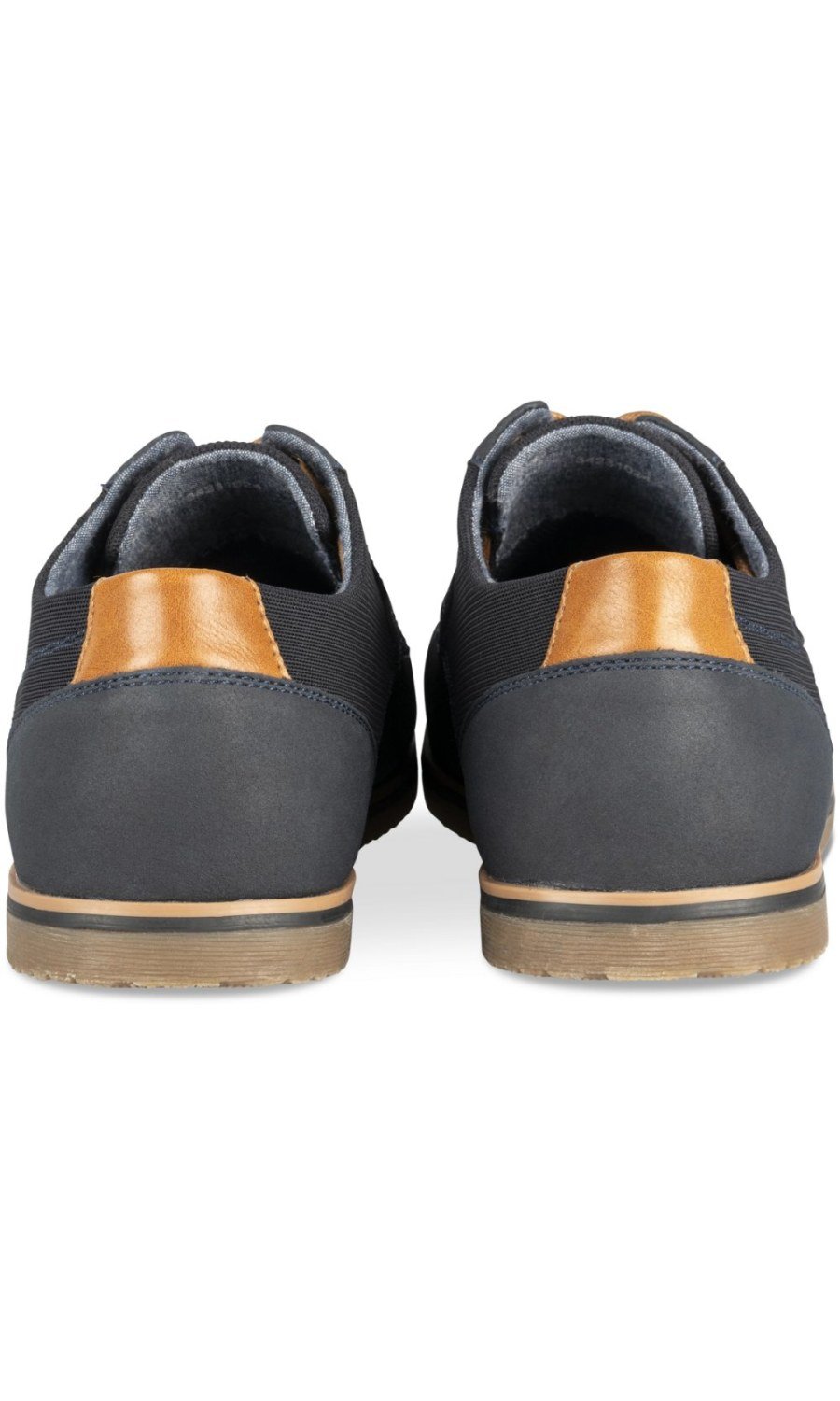 Derbies sport lacets camel bleu marine