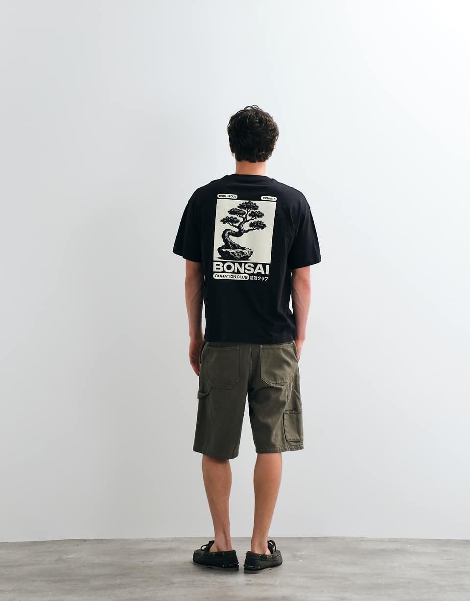 T-shirt b imprimé bonsaï f dhar - K7el
