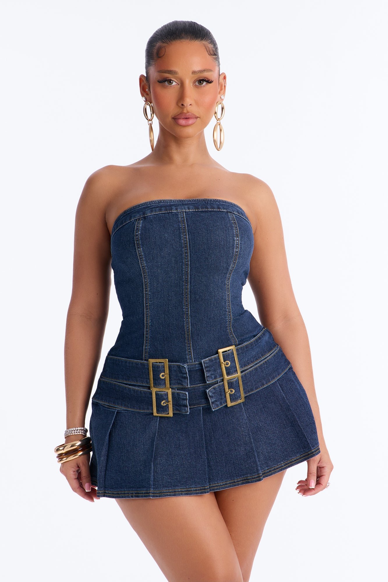 Robe qsira b denim bla bretelles w semta