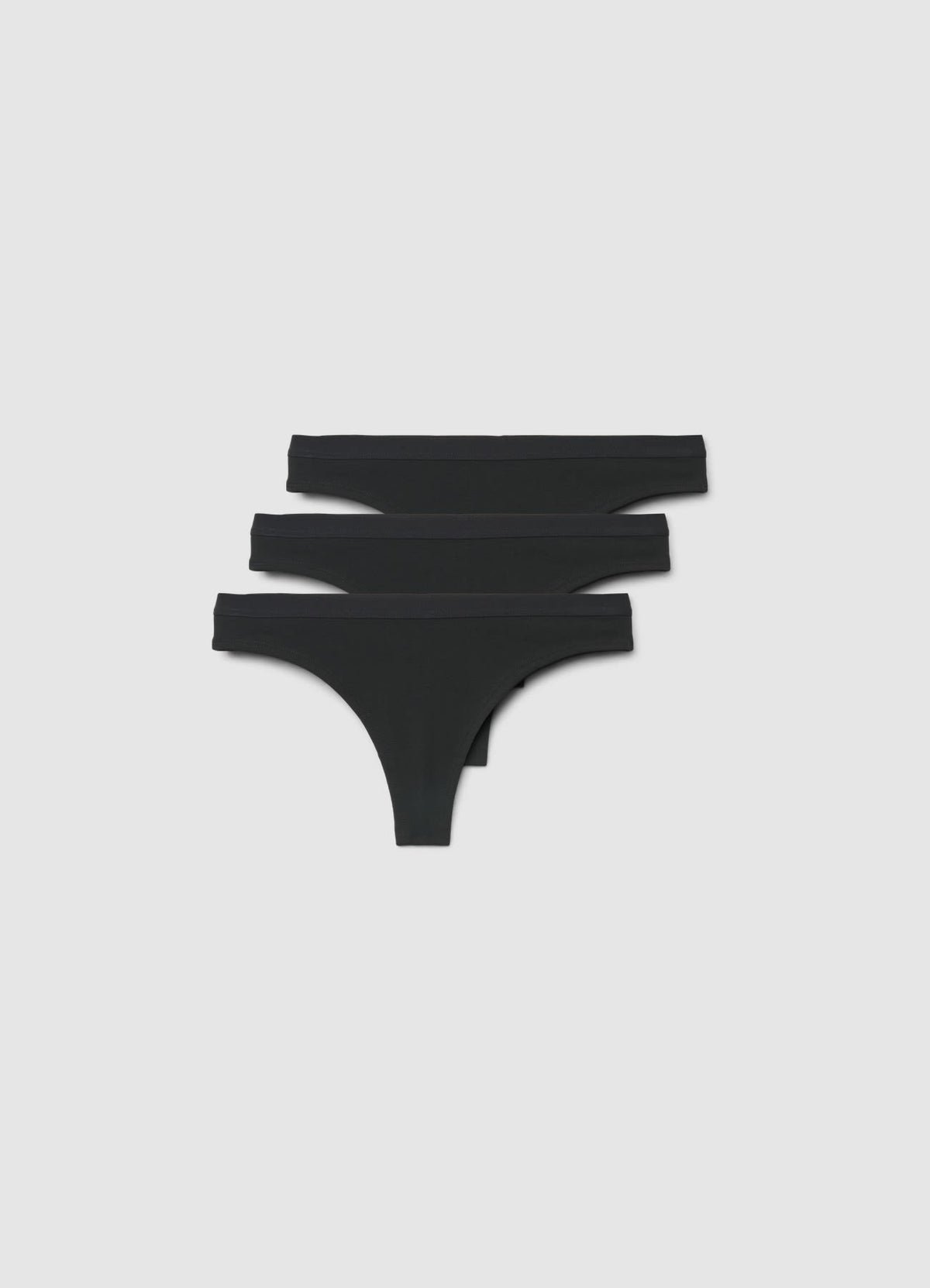 Pack of 3 plain Brazilian briefs