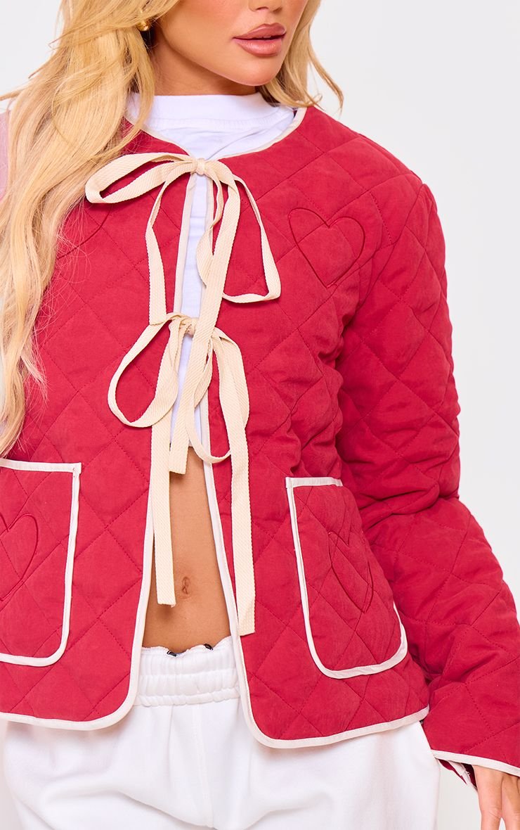 Veste Légère À Détails De Coutures Matelassées