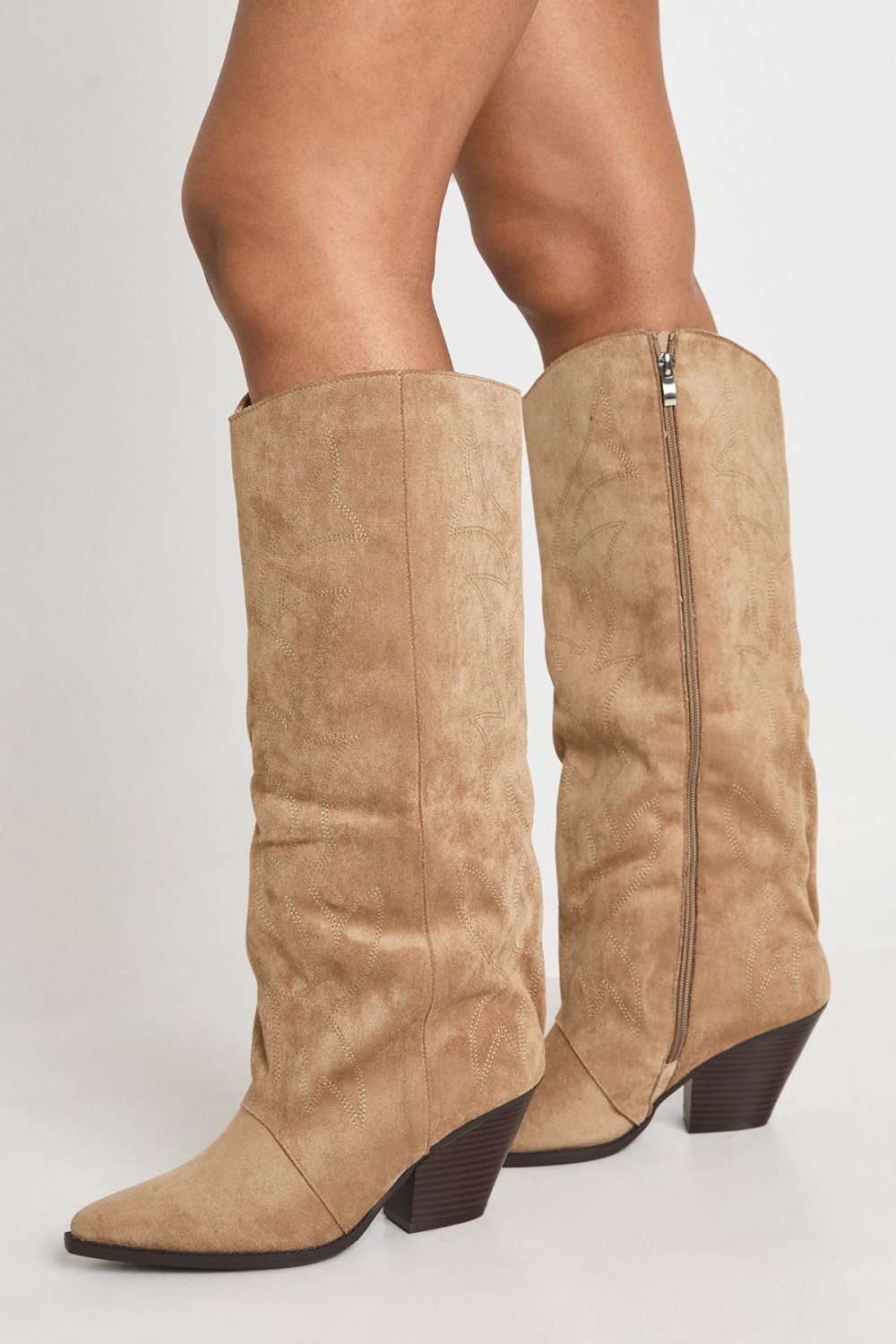 Bottes western f suédine mtarzin