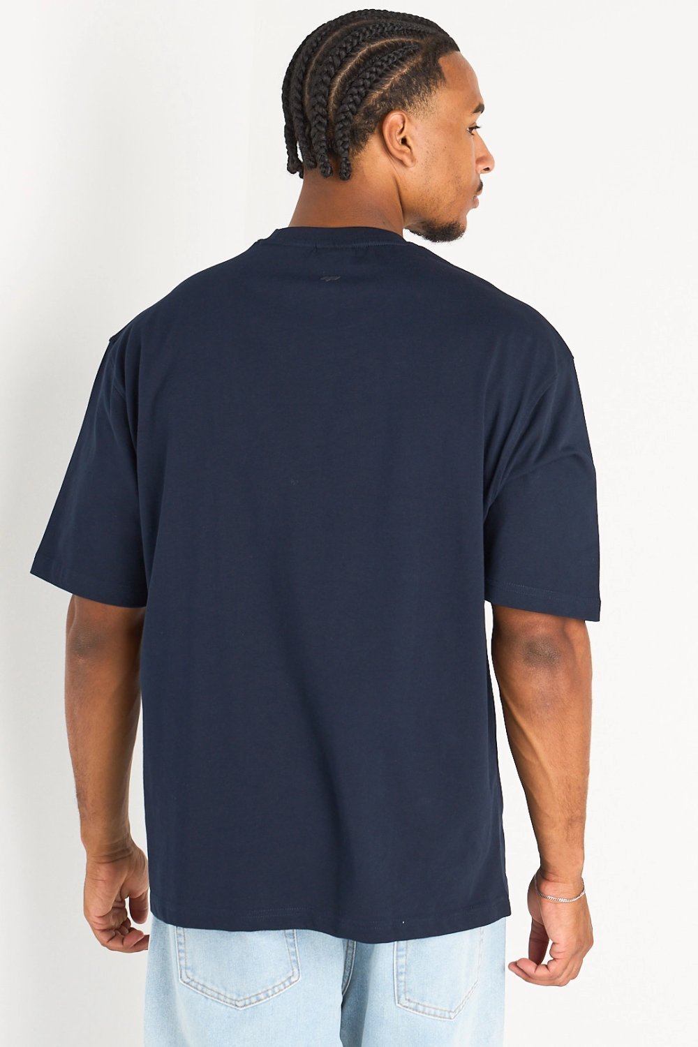 Navy t-shirt with heart print
