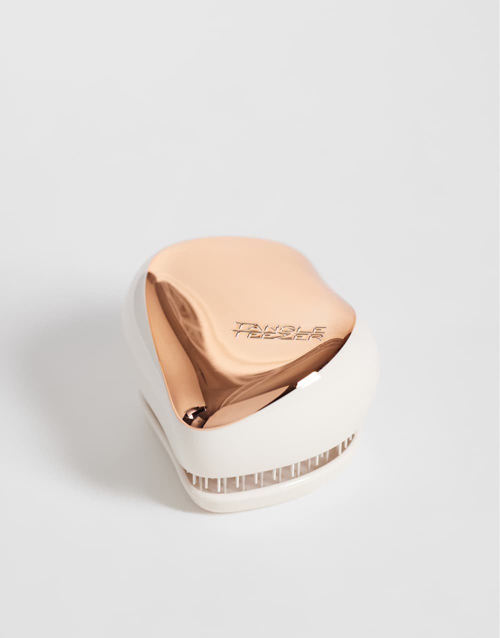 Brosse démêlante compacte - crème or rose