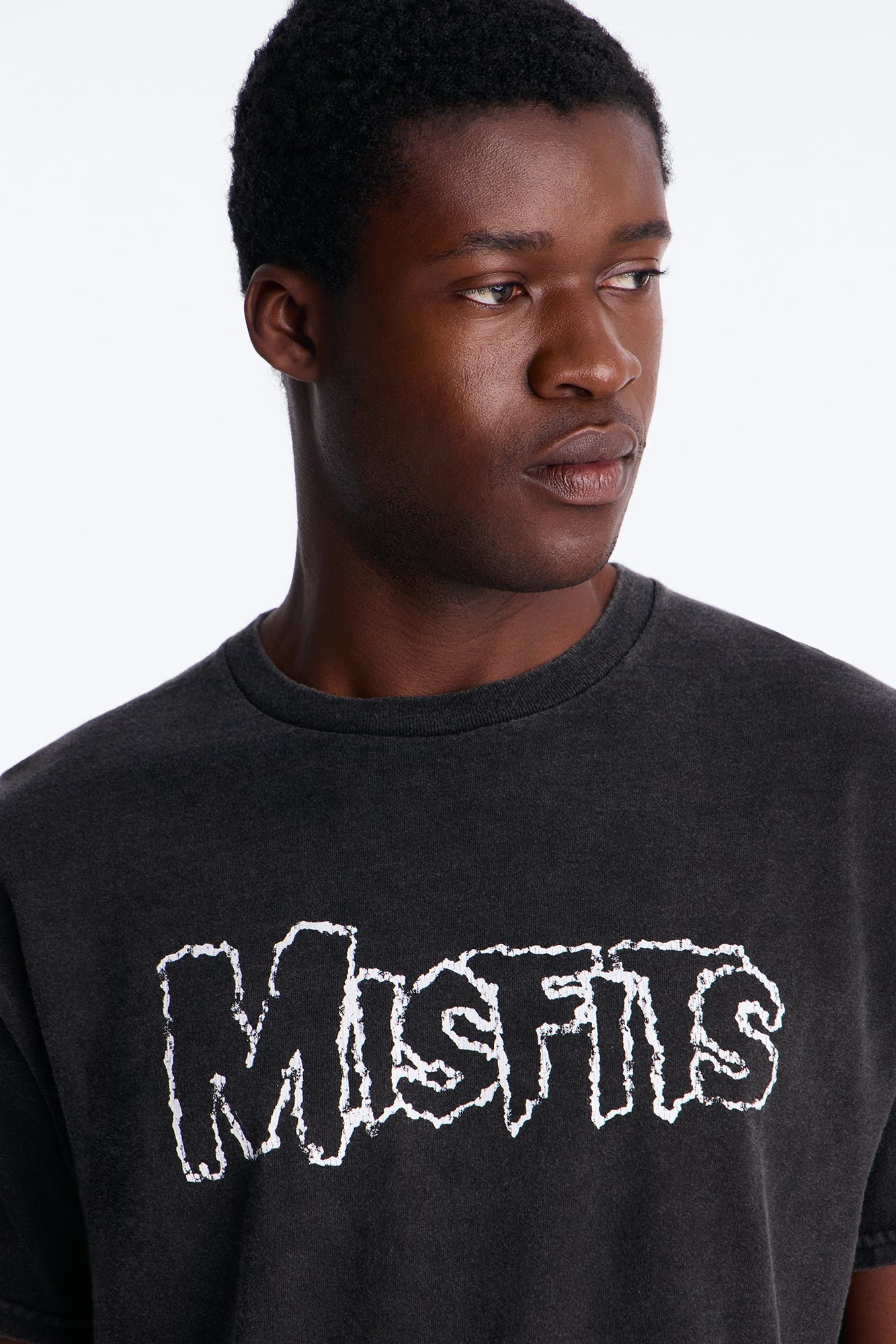 تي شيرت أوفرسايز بطبعة Misfits Skull