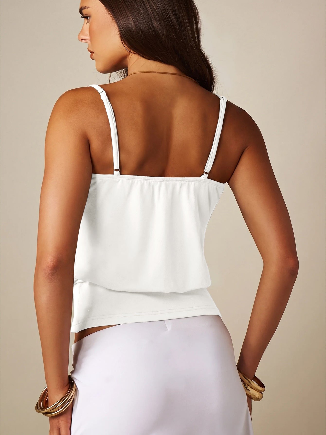 Cropped jacket with tank top
