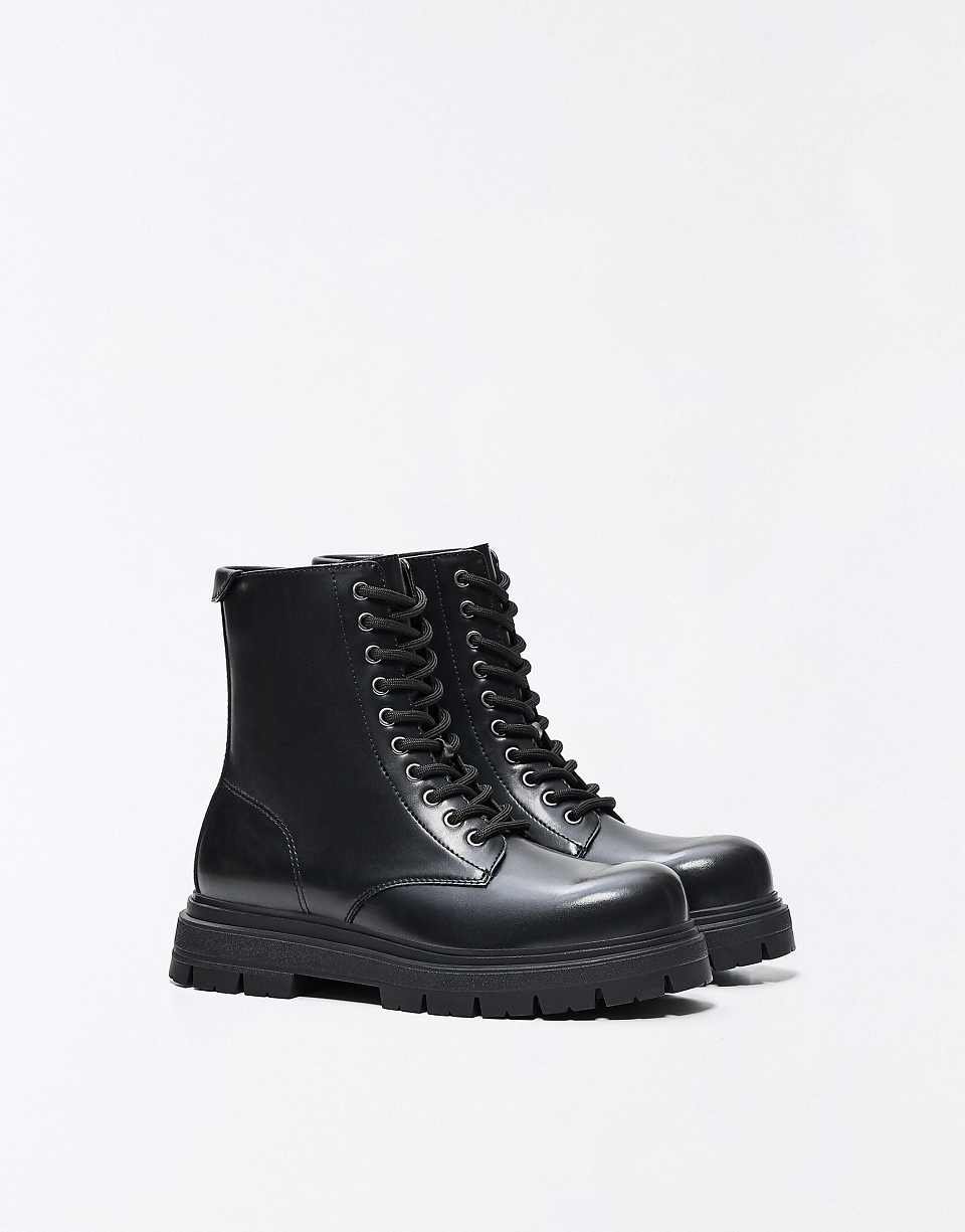 Bottines à lacets noires