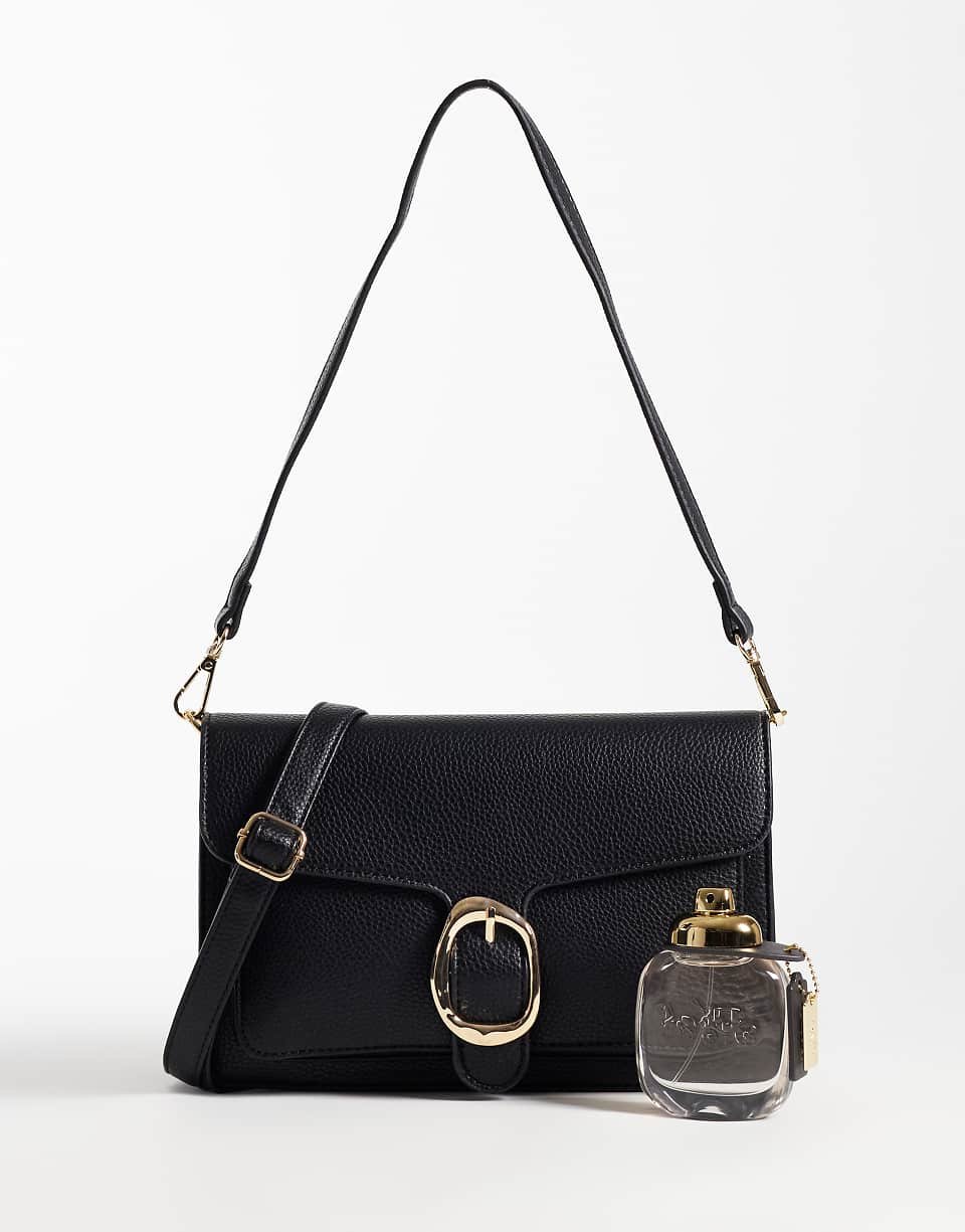 Sac porté épaule à boucle noir