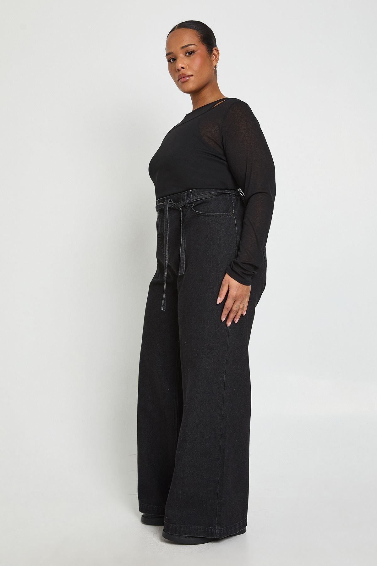 Jean large b n'oeud mn lor - Grande taille