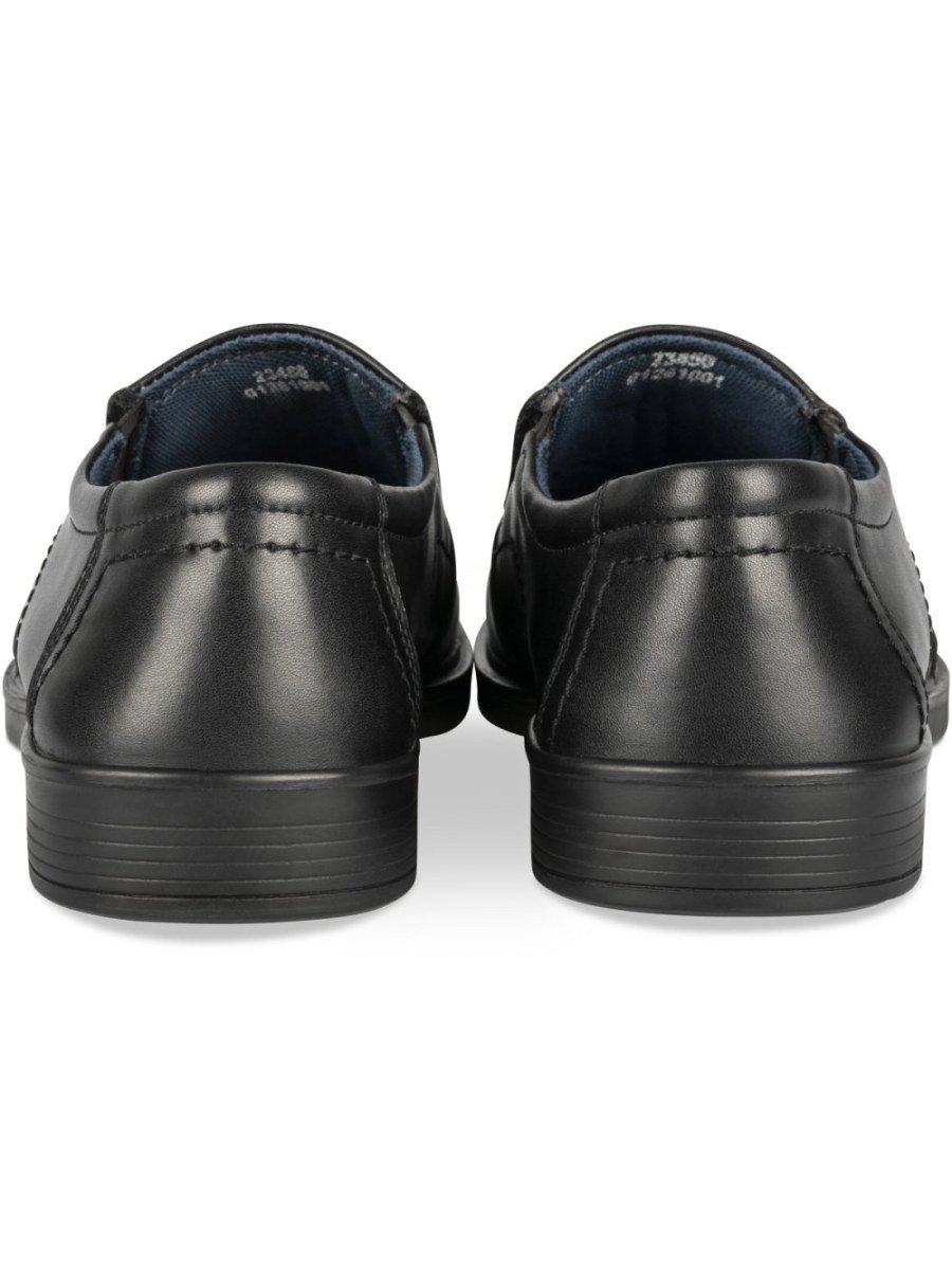 Mocassins de ville élastiqués noirs