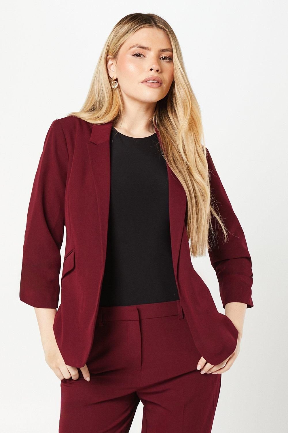 Blazer à manches froncées