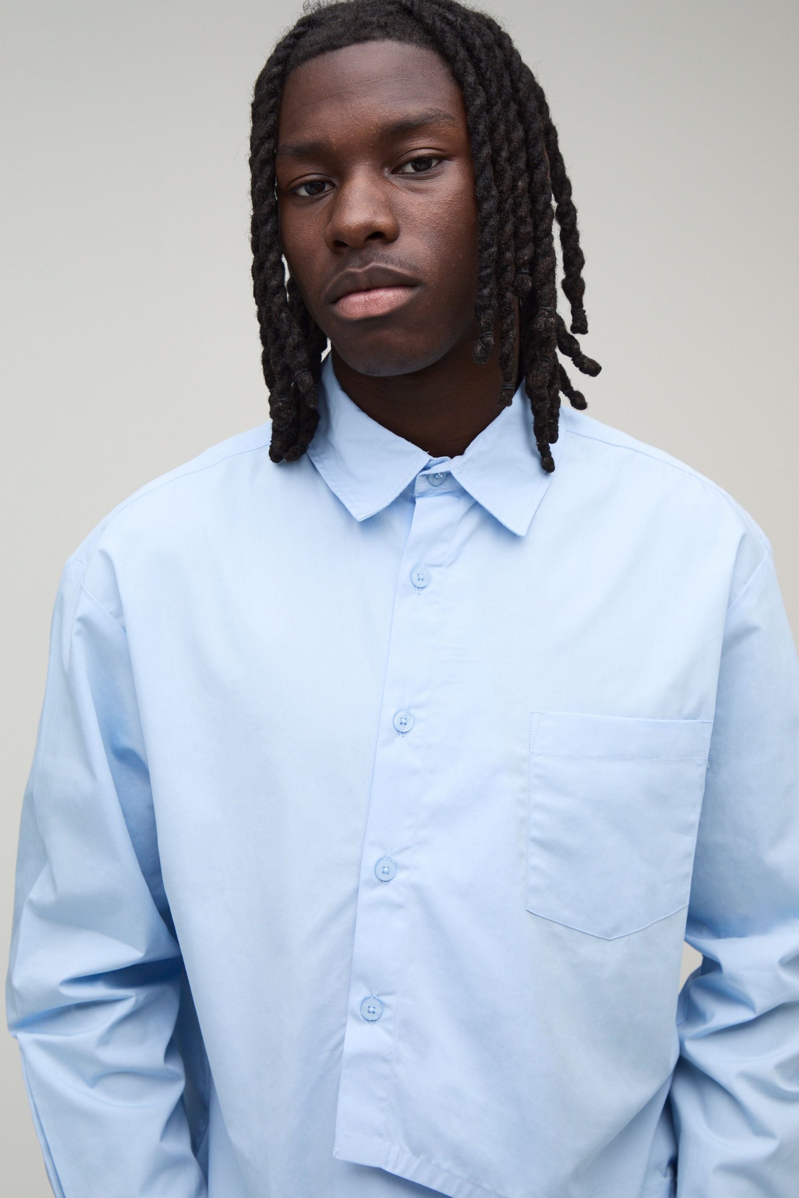 Qamija popeline oversize b patte mkhalfa