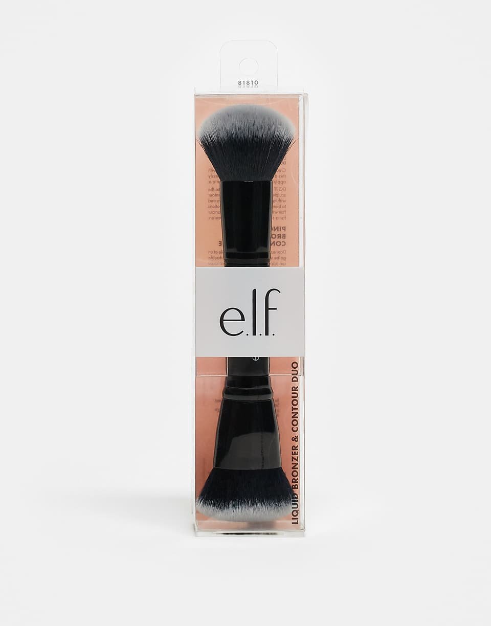 Pinceau double embout pour contouring et bronzer liquide