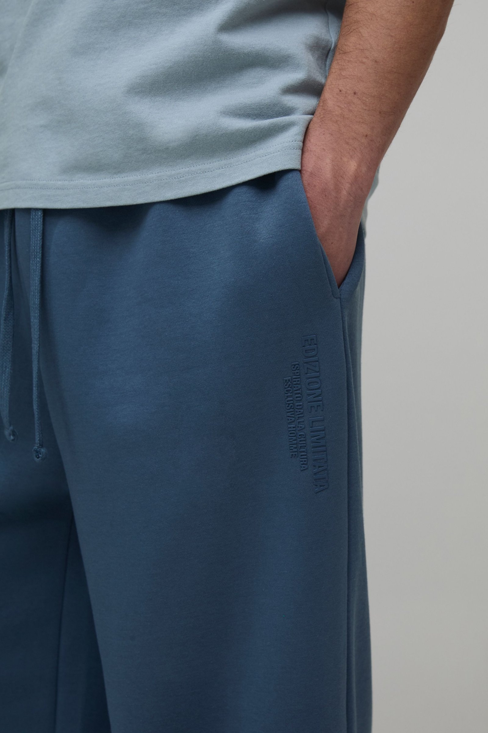Jogger Imprimé À Jambes Extra Larges Et Taille Haute