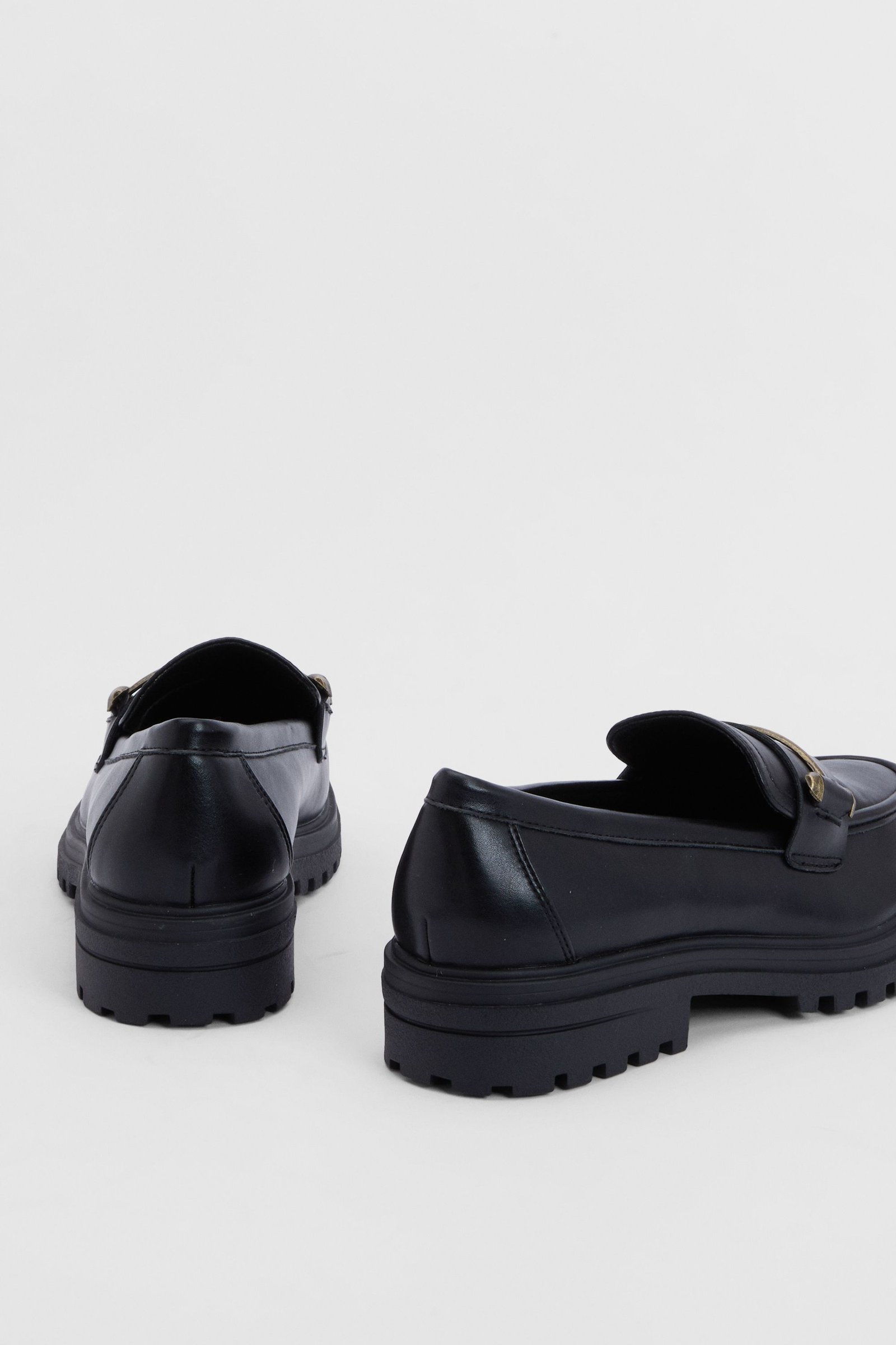 Mocassins b barre w semelle crantée - Pied large