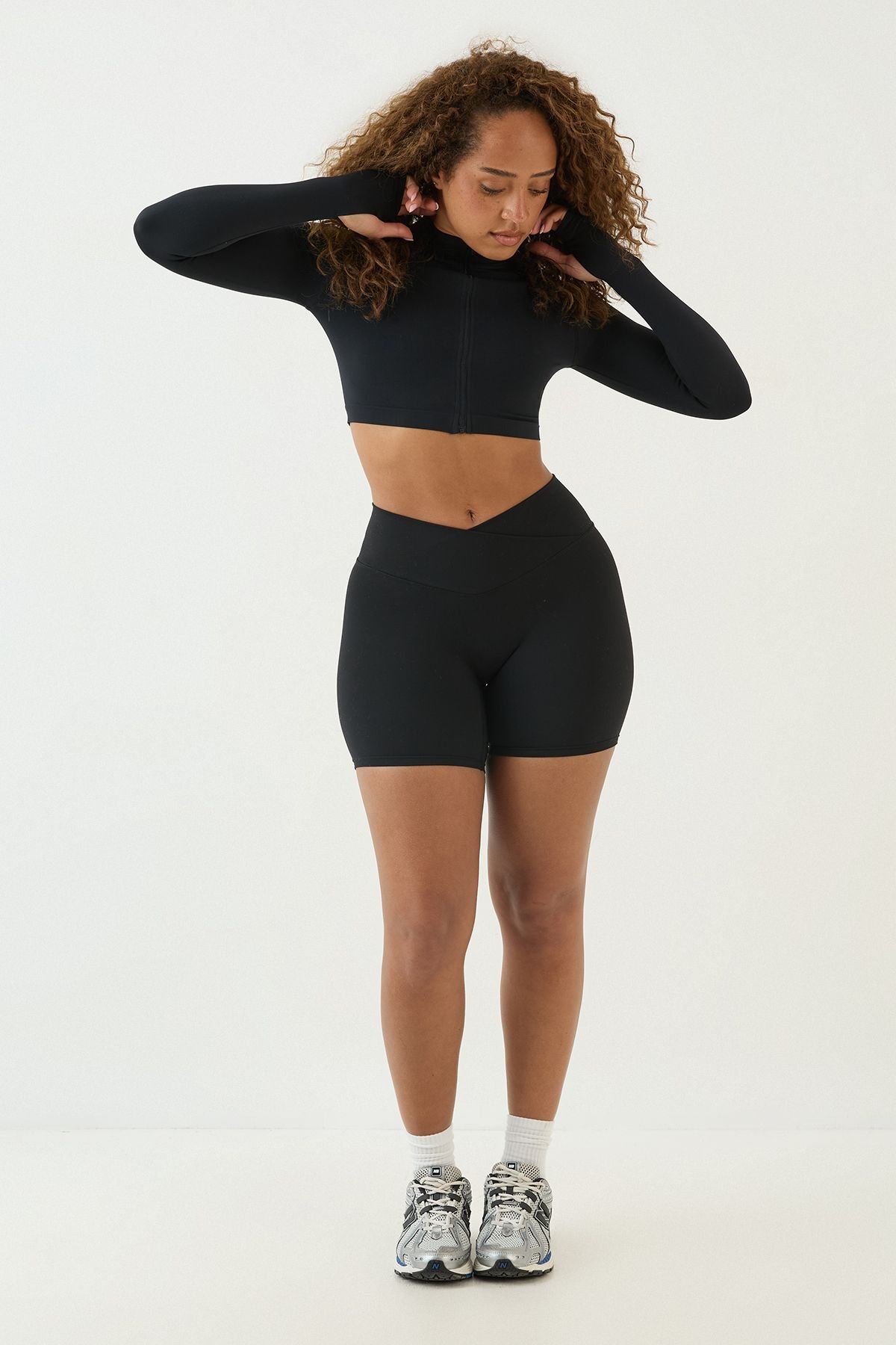 Veste de sport ultra courte sans coutures