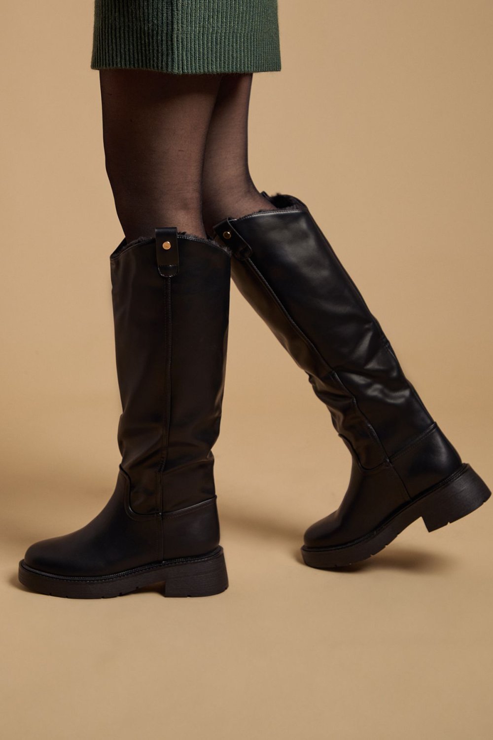 Bottes twal f similicuir b semelle ghlida