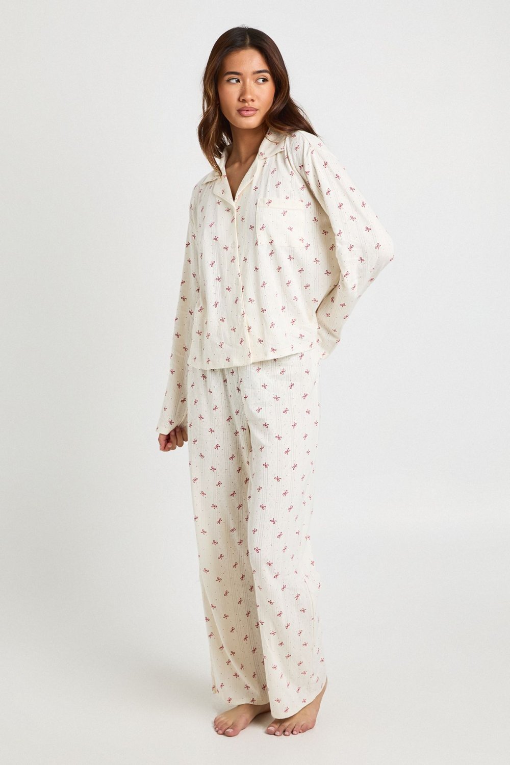 Pyjama chemise w sarwal f maille pointelle b fyonkat